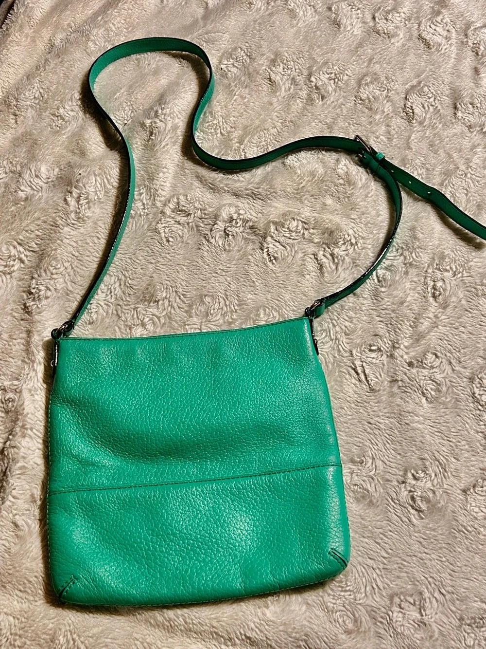 kate spade Teal Pebbled Leather Crossbody Bag
